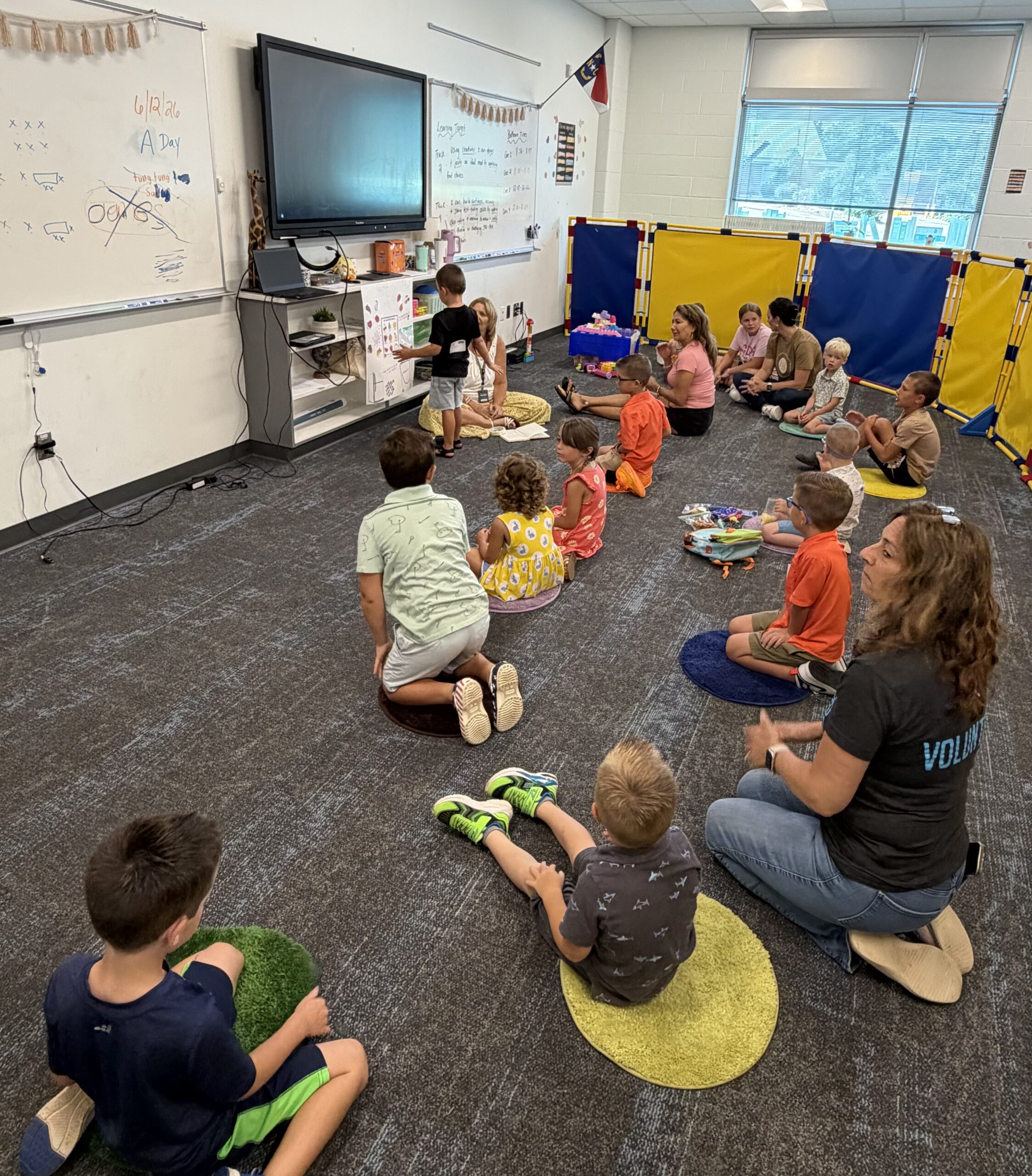 Image of children being taught by their teacher at Kids' Kingdom at Be Renewed Church in Fuquay Varina