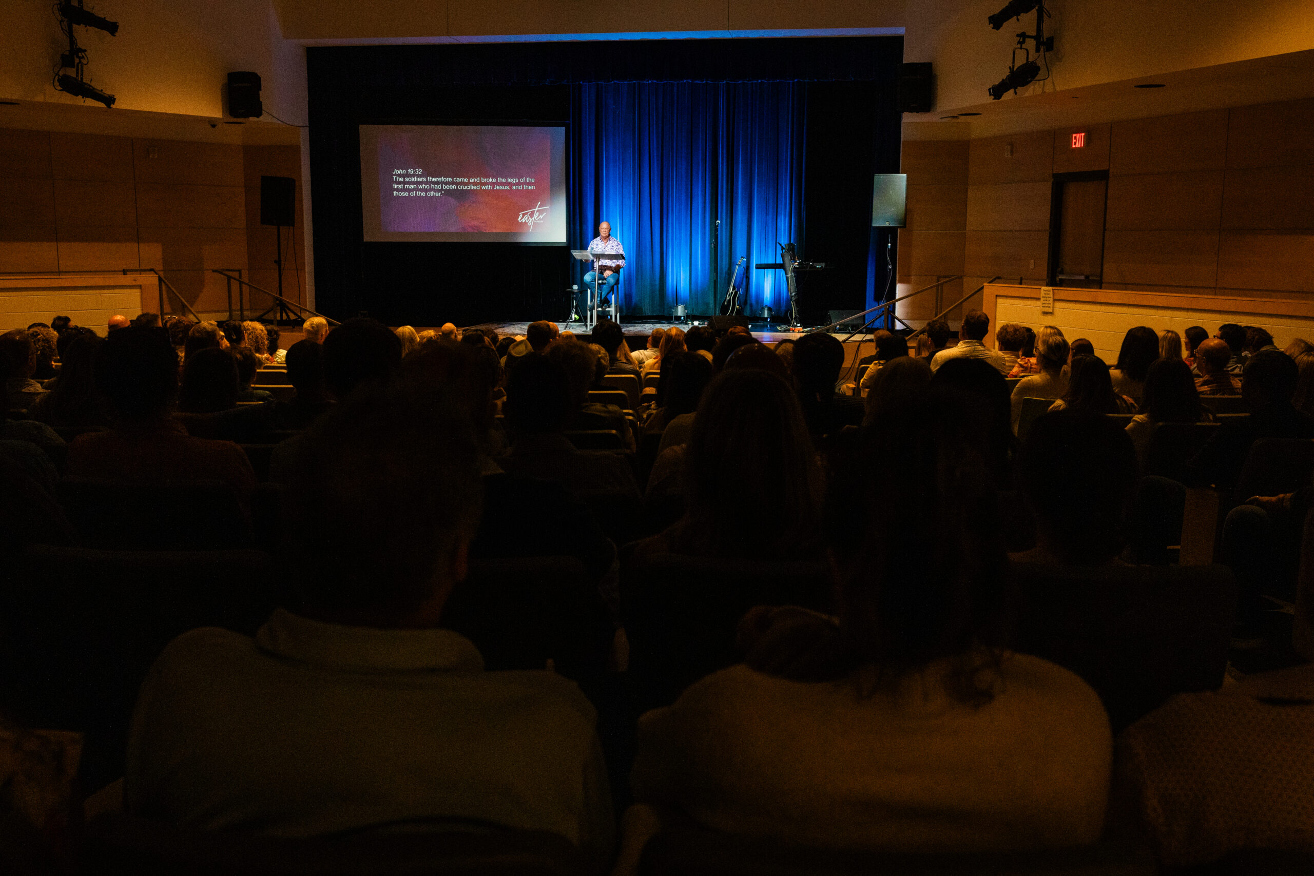 Pastor Mike Lee Giving a Message at Be Renewed Church in Fuquay Varina, North Carolina.